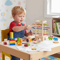 Holz-Kugelturm-Spiel – Konzentration & Feinmotorik
