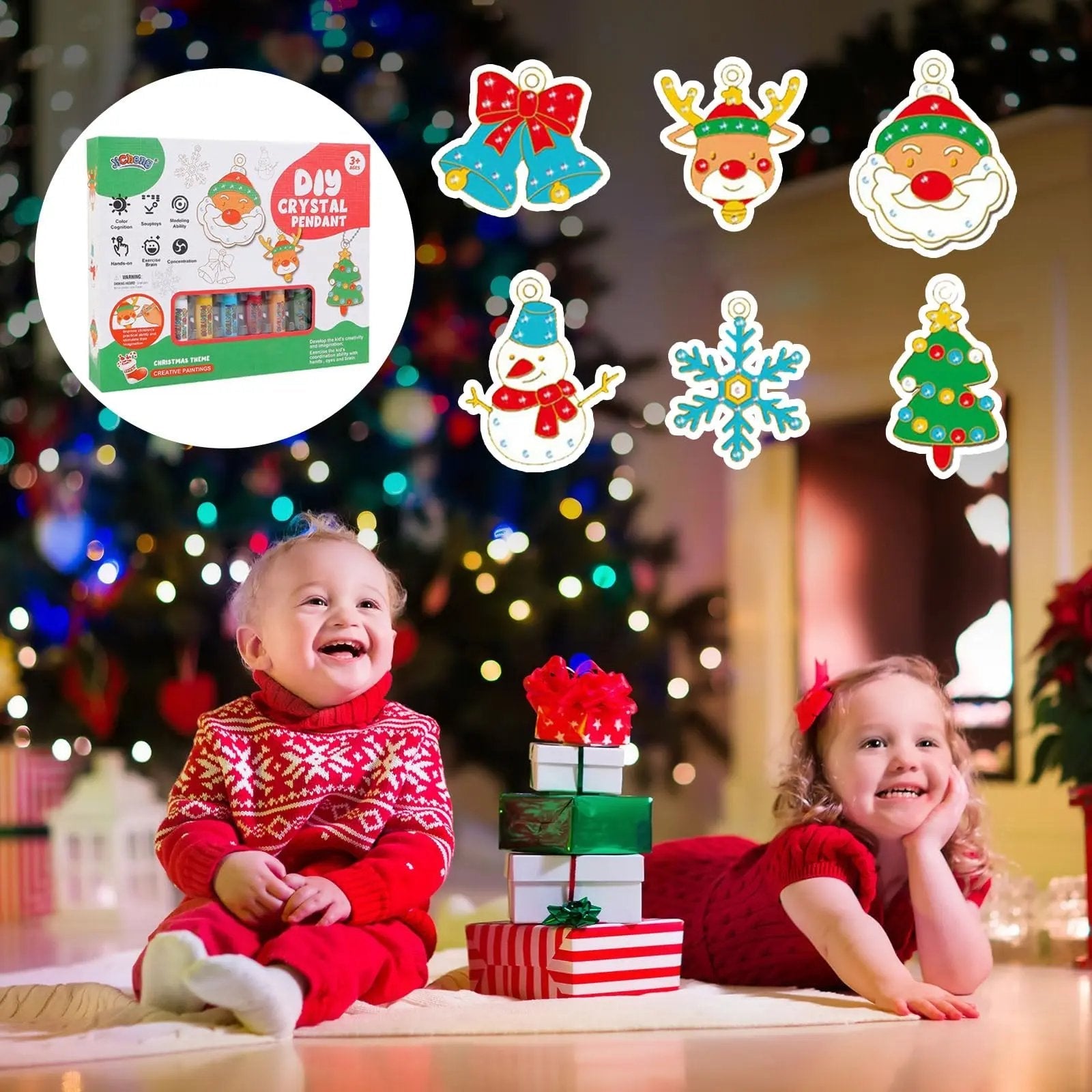 DIY-Kristallmalerei-Set — Farbenfrohe Kristallanhänger selbst gestalten