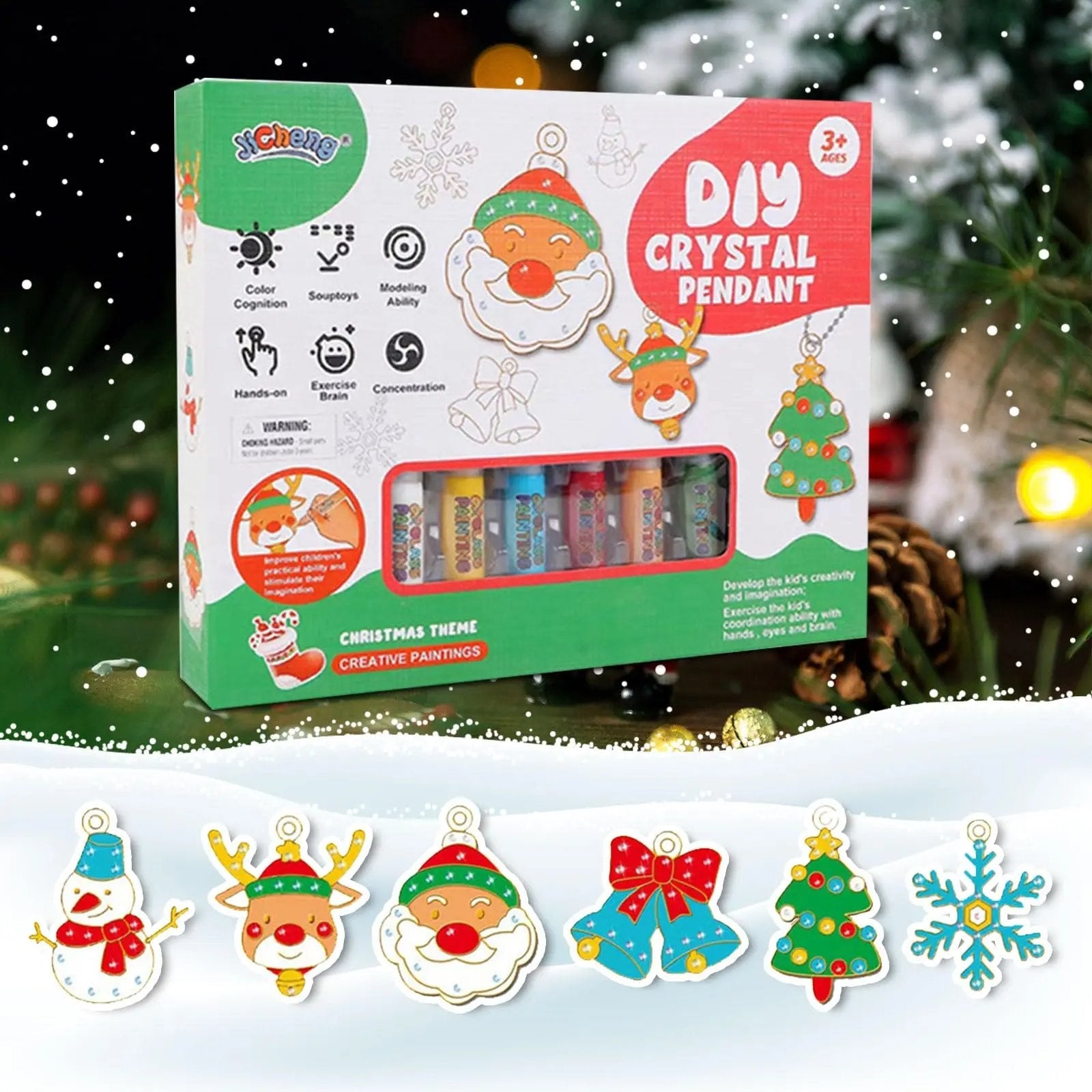 DIY-Kristallmalerei-Set — Farbenfrohe Kristallanhänger selbst gestalten