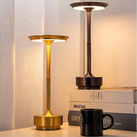 Kabellose LED-Tischlampe mit Touch-Dimmer – Aluminium, IP44