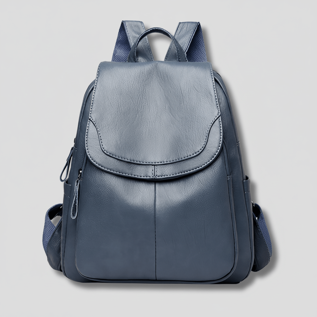 PU-Leder-Rucksack mit Anti-Diebstahl-Reißverschluss