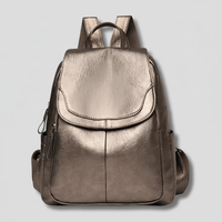 PU-Leder-Rucksack mit Anti-Diebstahl-Reißverschluss