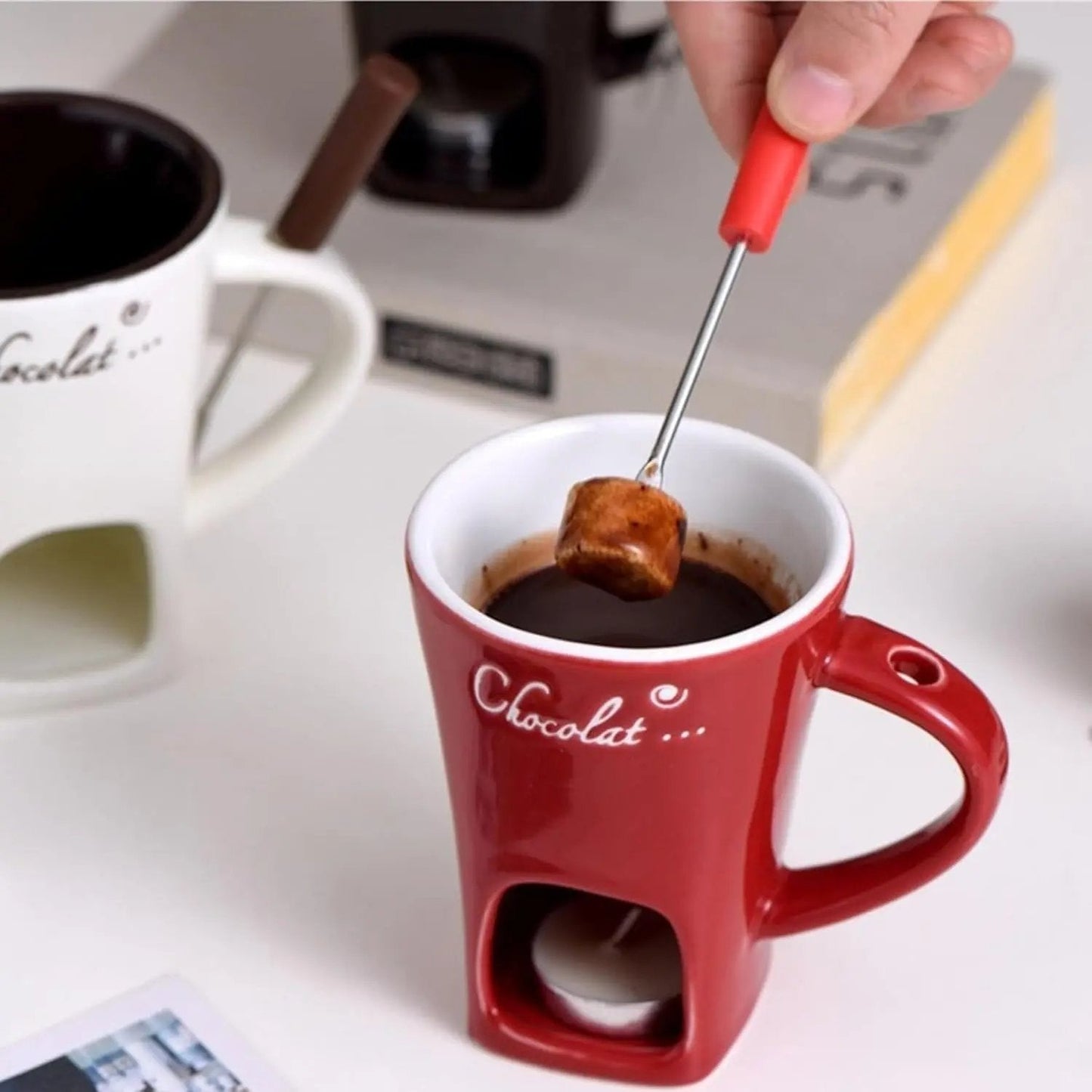 Exquisite Schokoladen-Fondue-Tasse — Das echte Fondue-Erlebnis