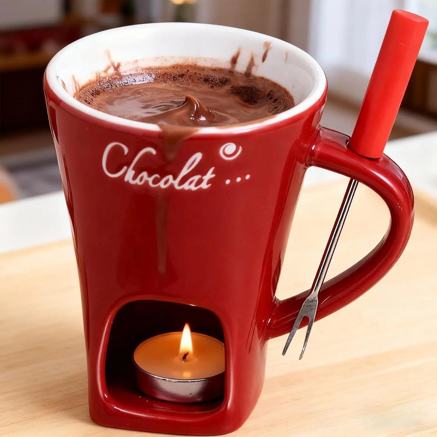 Exquisite Schokoladen-Fondue-Tasse — Das echte Fondue-Erlebnis