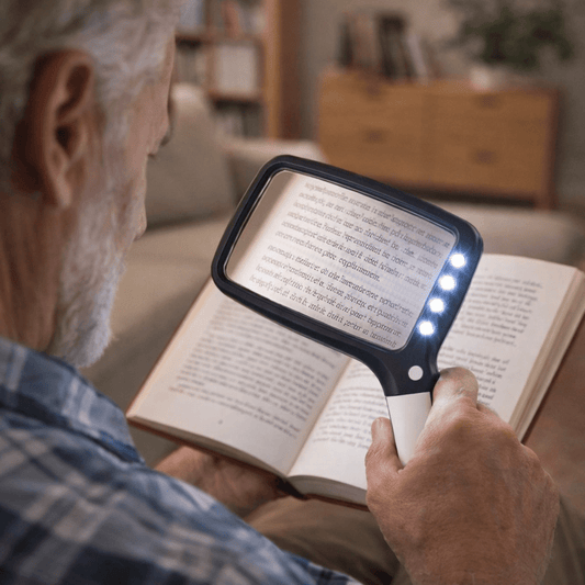 LED-Handlupe – Kleingedrucktes mühelos lesen