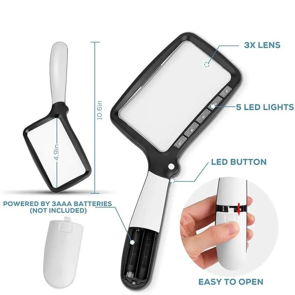 LED-Handlupe – Kleingedrucktes mühelos lesen