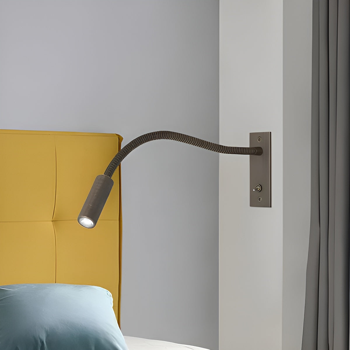 Schwanenhals-Wandleuchte – Verstellbare Leselampe für Bett und Sofa