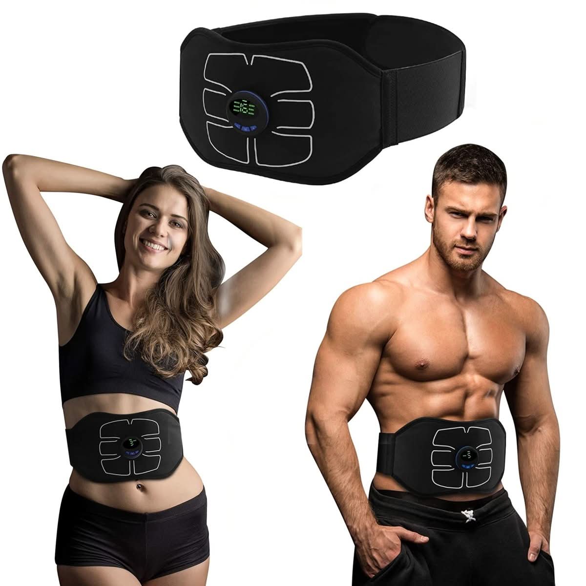 EMS-Bauchgürtel – 6 Trainingsmodi, USB-aufladbar