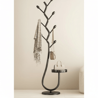 Skandinavischer Massivholz-Garderobenständer – 175 cm