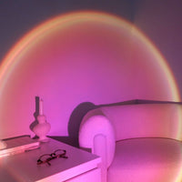 Sonnenuntergangs-Projektionslampe – 16 Farben, 180° Drehkopf