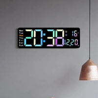 Große RGB Digitale Wanduhr