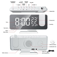 Digitale Projektionsuhr mit LED-Display & FM-Radio