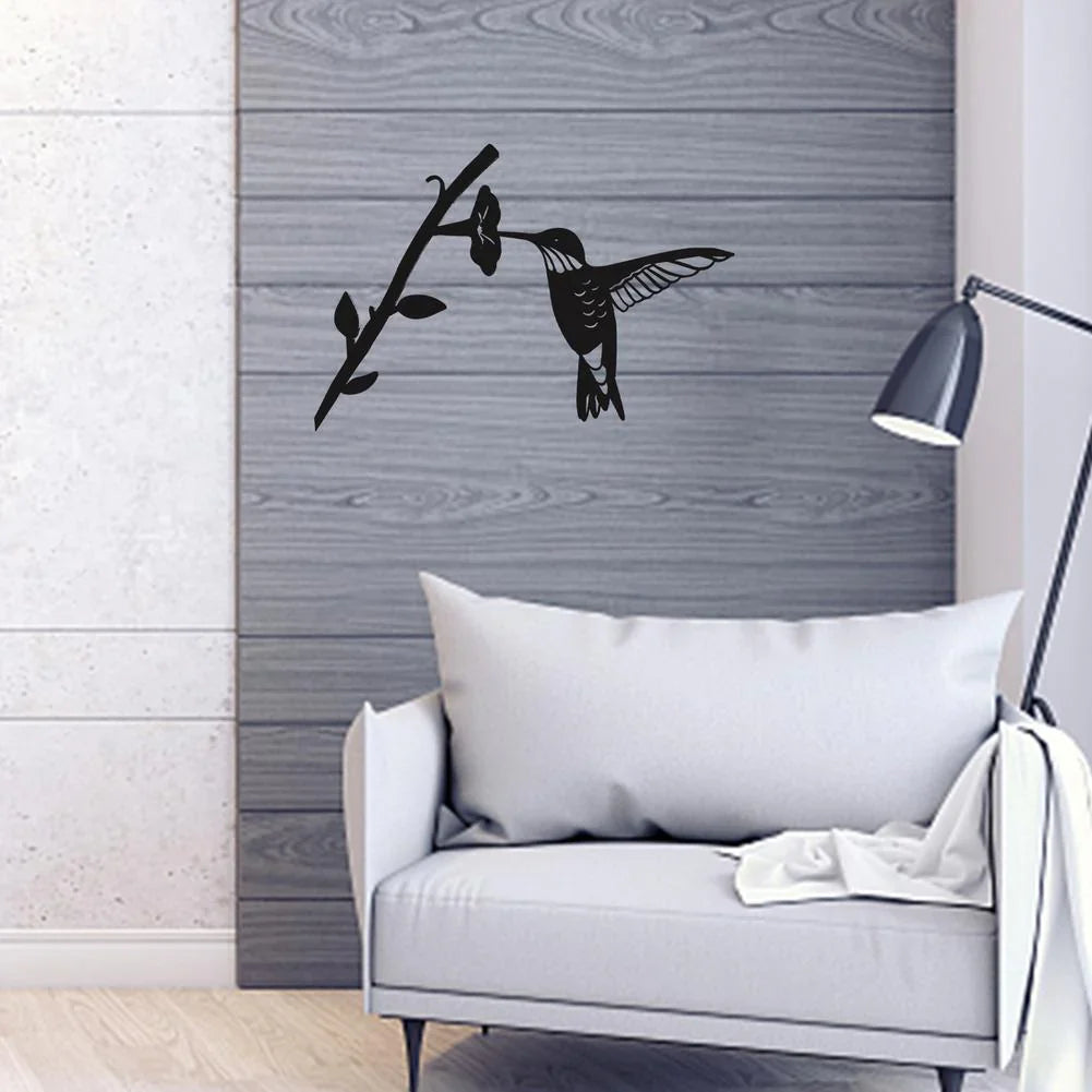 Metall-Vogel-Silhouette – Wand- und Gartendekoration