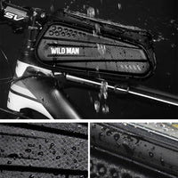 Fahrrad-Rahmentasche mit Handy-Fenster – Wasserdichtes Hardcase
