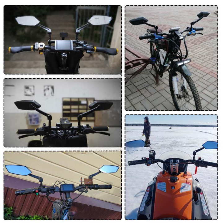 Verstellbarer Fahrradspiegel mit 360°-Drehung – Universelle Lenkerhalterung