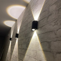 Innen-LED-Wandleuchte mit Auf-Ab-Licht – Warmweiß