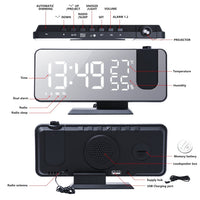 Digitale Projektionsuhr mit LED-Display & FM-Radio