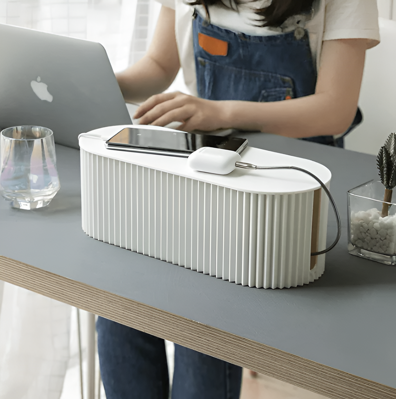 Kabelbox mit Deckel – Ordentliche Ladestation für Zuhause