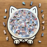 Holzpuzzle Katze