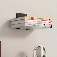 Unsichtbares Schweberegal – Bücher schweben frei an der Wand – 2er-Set