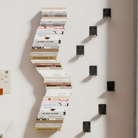 Unsichtbares Schweberegal – Bücher schweben frei an der Wand – 2er-Set