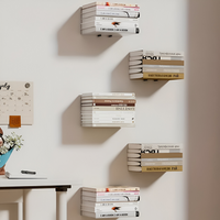 Unsichtbares Schweberegal – Bücher schweben frei an der Wand – 2er-Set