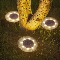 Solare Garten-Bodenleuchten – Wetterfest, 4er-Set