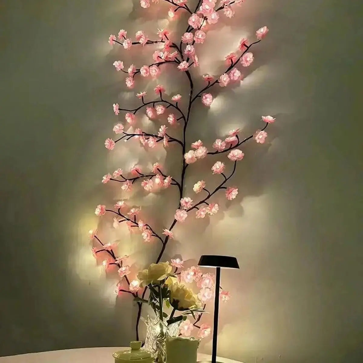 Kirschblüten-Wandleuchte — Sofort atemberaubende, ruhige Raumstimmung
