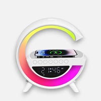 LED-Weckerlampe mit Bluetooth-Lautsprecher & kabelloser Ladefunktion