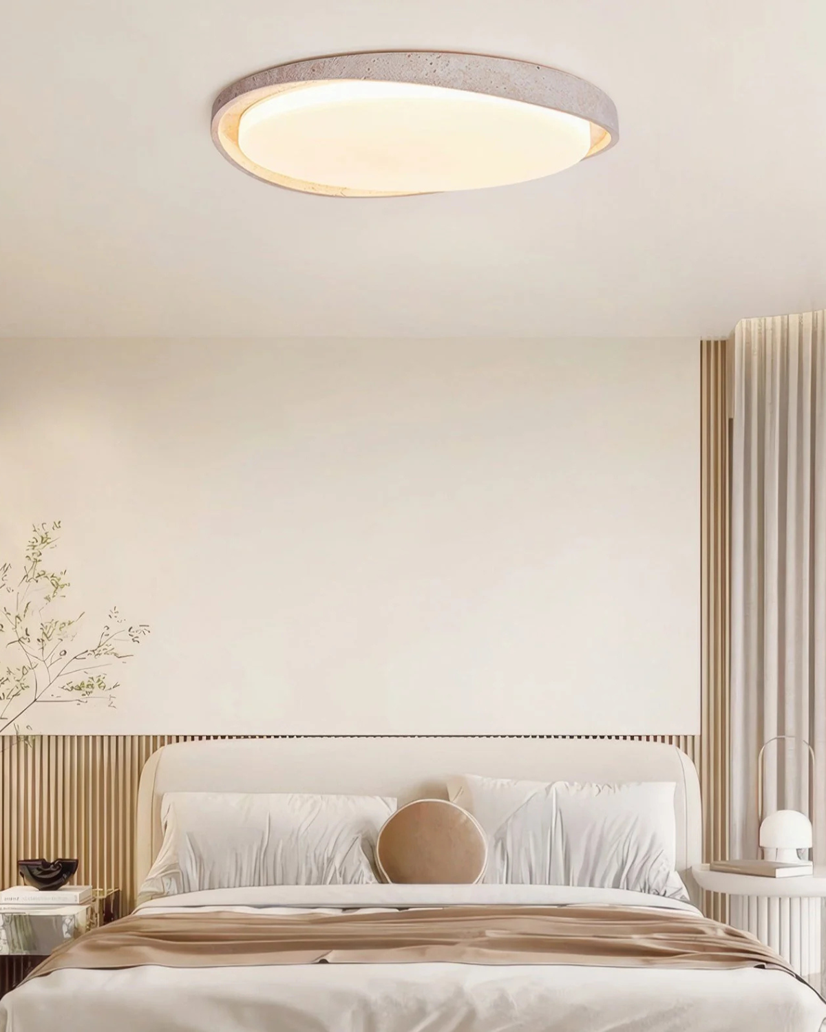Deckenlampe in Steinoptik – Weiches, gleichmäßiges Licht
