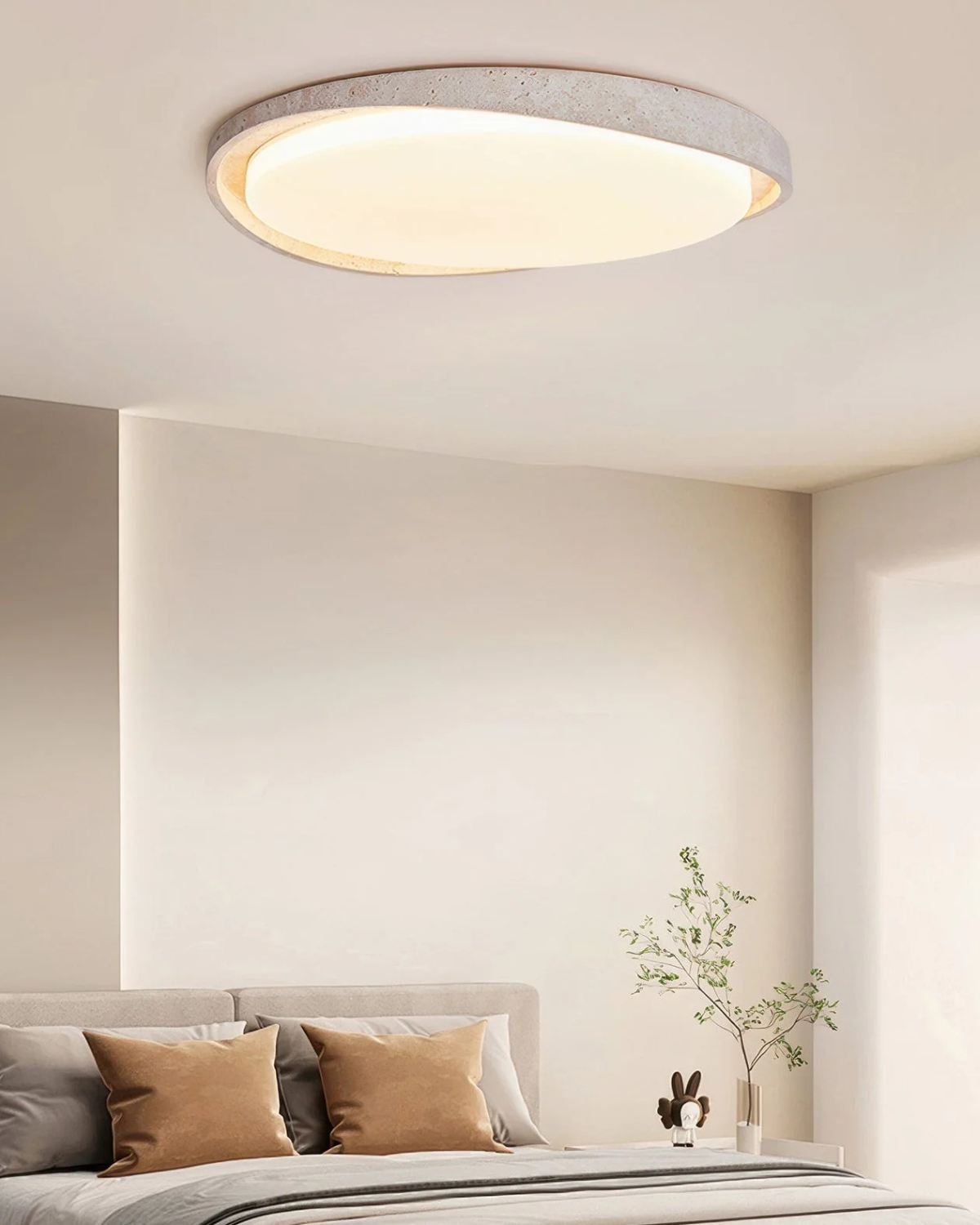 Deckenlampe in Steinoptik – Weiches, gleichmäßiges Licht