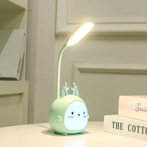 Cartoon-LED-Schreibtischlampe mit flexiblem Hals – sanftes Licht für die Augen