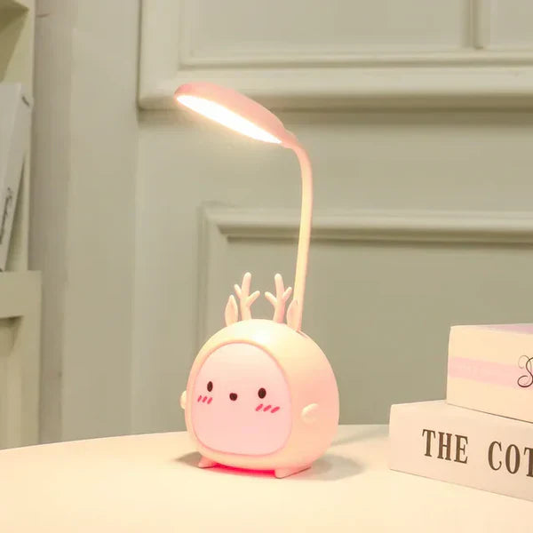 Cartoon-LED-Schreibtischlampe mit flexiblem Hals – sanftes Licht für die Augen