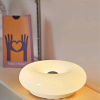 Runde Tischlampe in Donutform mit Sanftem LED-Licht