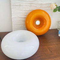 Runde Tischlampe in Donutform mit Sanftem LED-Licht