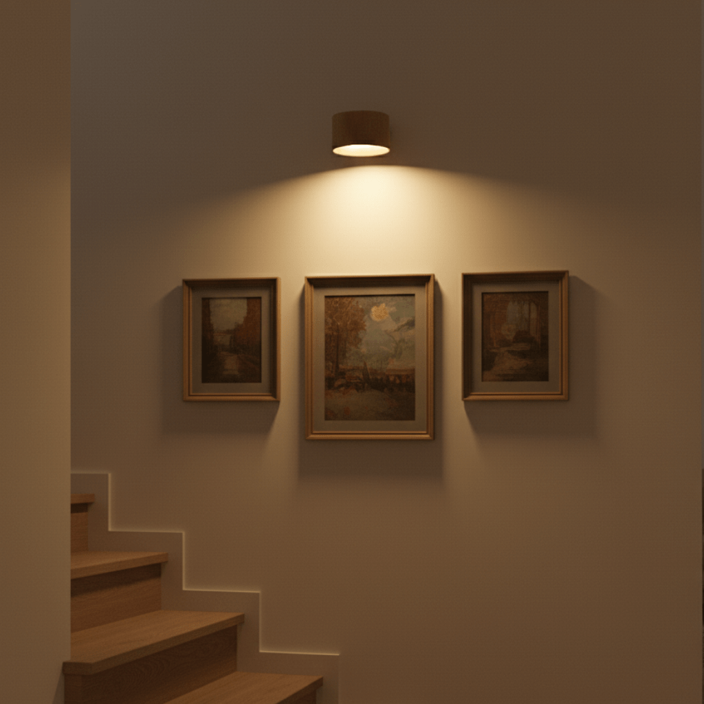Wiederaufladbare LED-Wandleuchte mit drehbarem Kopf