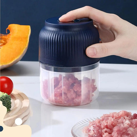 Mini Knoblauch-Zerkleinerer — Hackt Fleisch, Nüsse & Gewürze mühelos