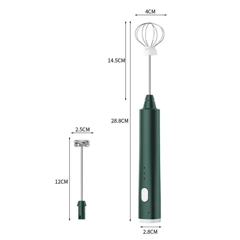 USB-Aufladbarer Mini-Handmixer mit 3 Geschwindigkeitsstufen