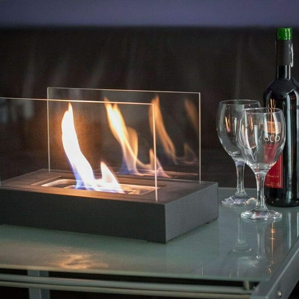 Bio-Ethanol Tischkamin – Echte Flammen, kein Rauch