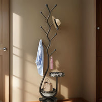 Skandinavischer Massivholz-Garderobenständer – 175 cm