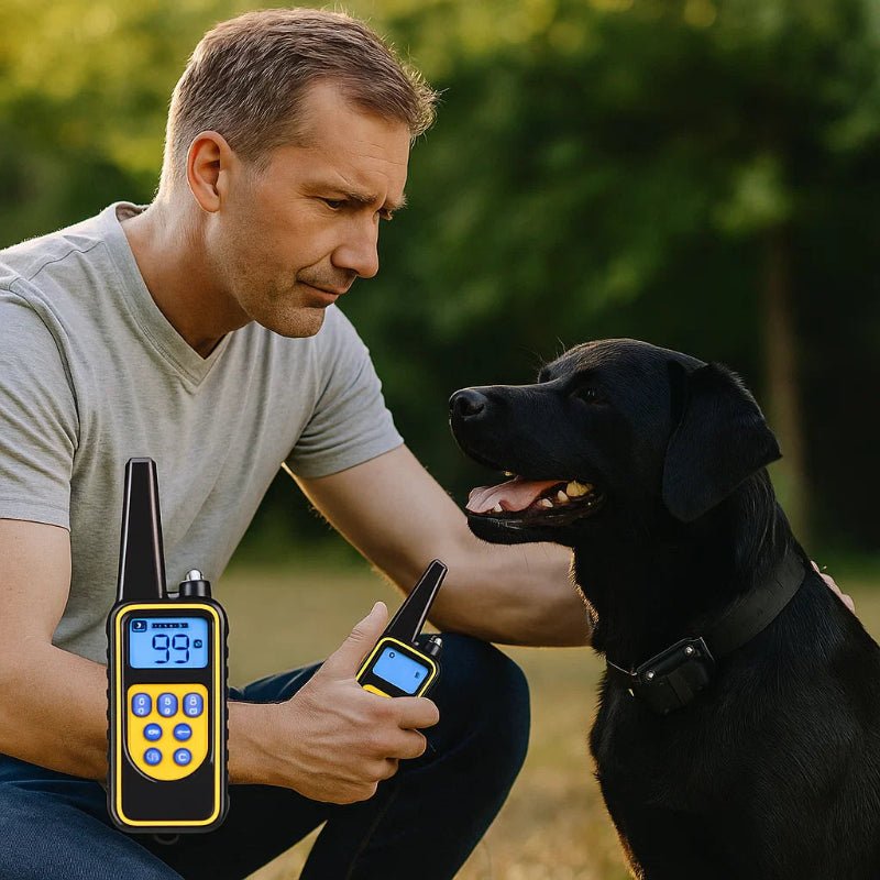 Hundetrainingshalsband mit Fernbedienung – 3 Modi & 99 Stufen