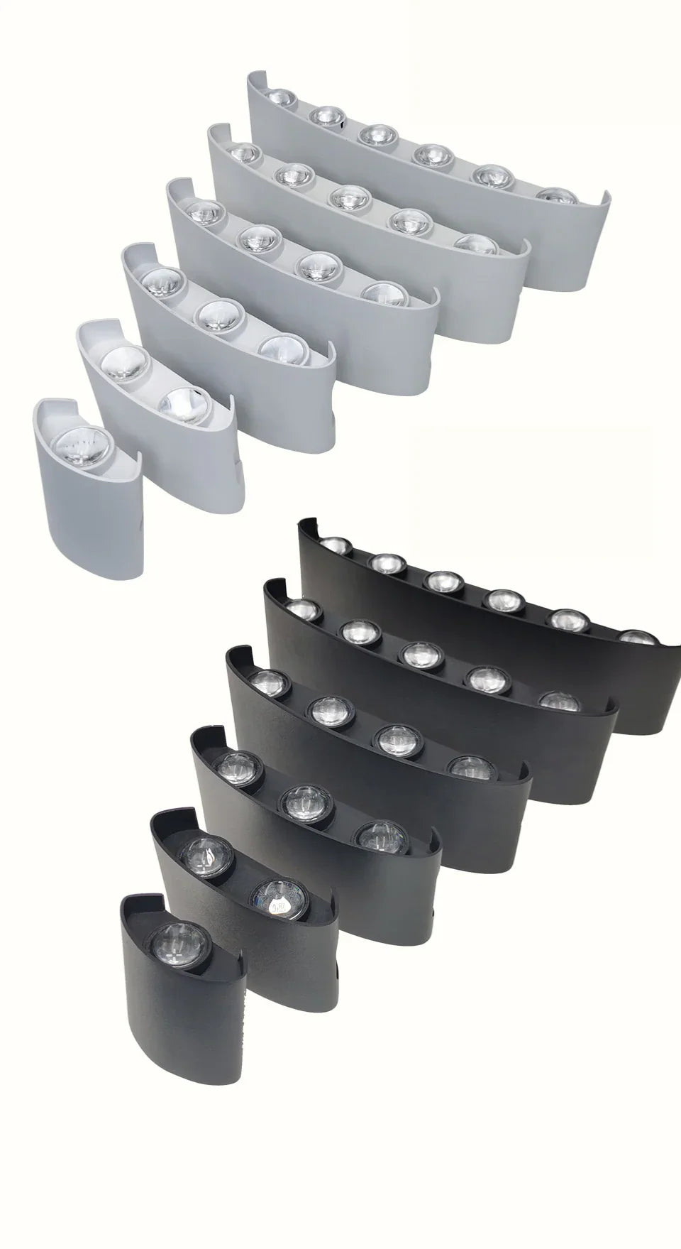 Innen-LED-Wandleuchte mit Auf-Ab-Licht – Warmweiß