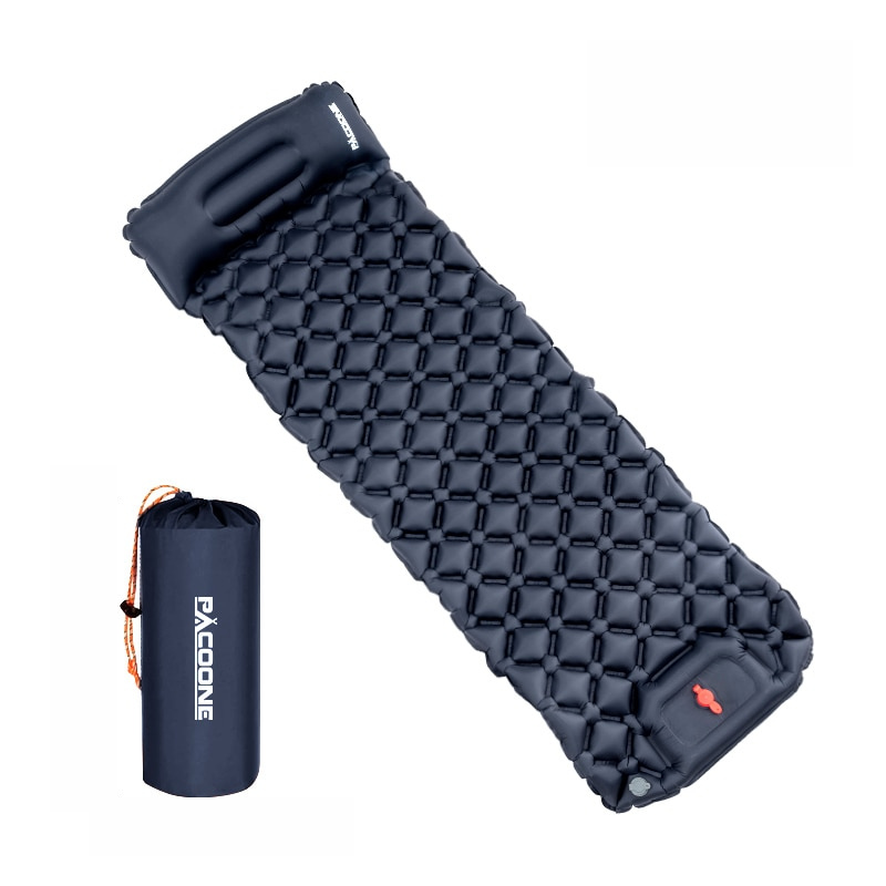 Aufblasbare Campingmatte mit Kissen – Leicht, Wasserdicht & Kompakt
