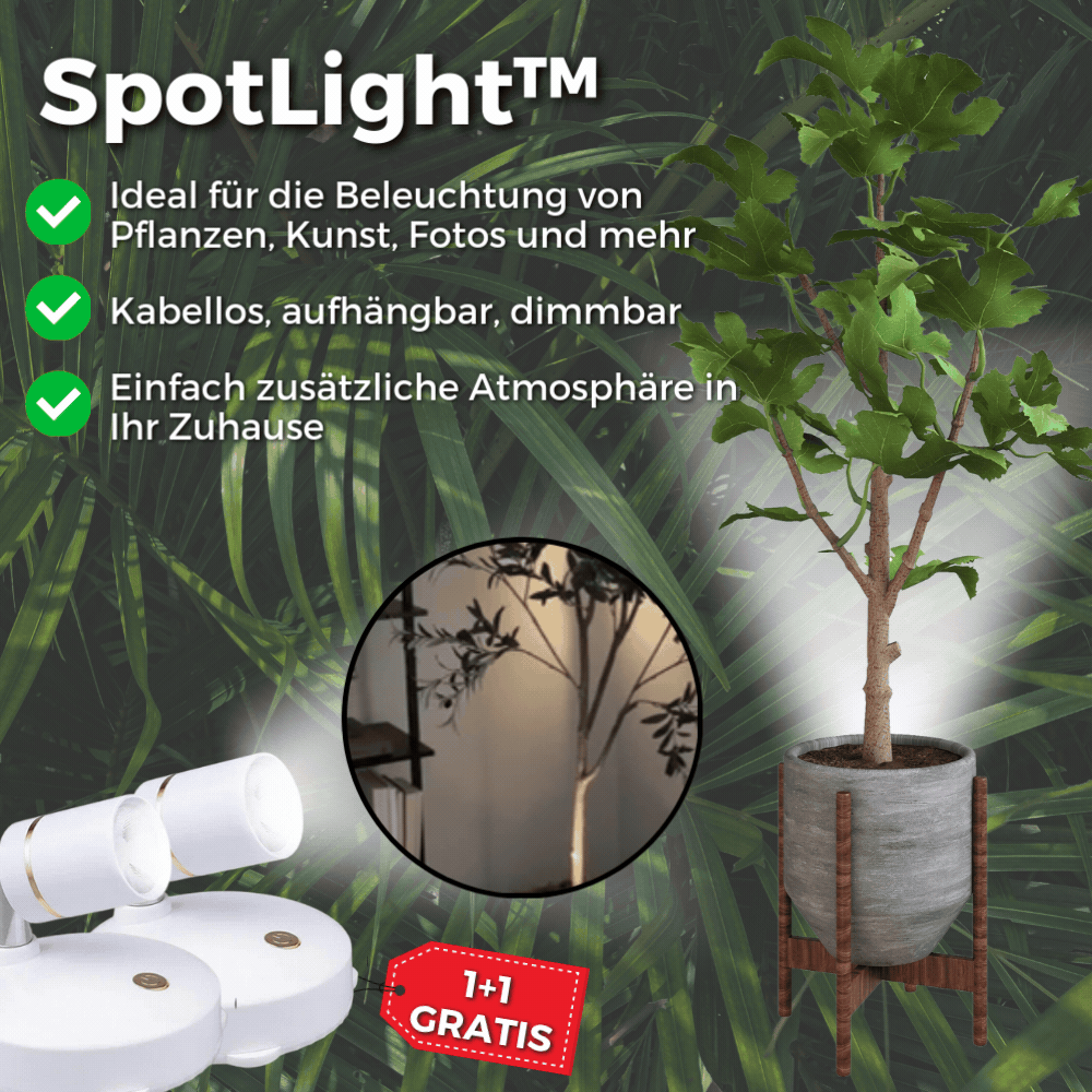 Kabellose LED-Leuchte – Dimmbar mit Fernbedienung, ohne Kabel