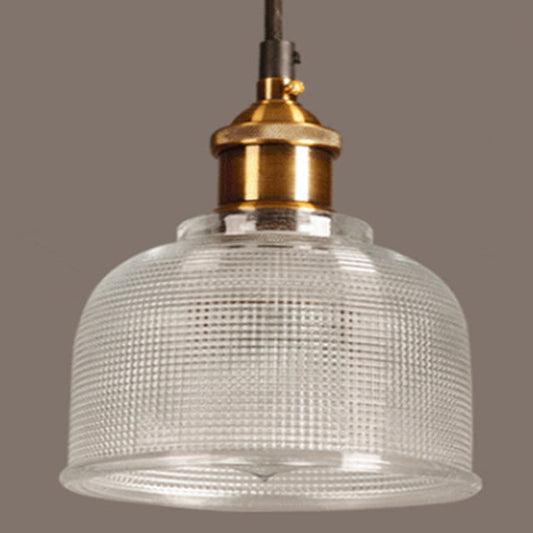Retro Glas Pendelleuchte