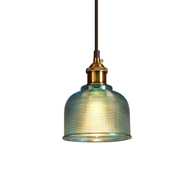 Retro Glas Pendelleuchte
