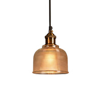 Retro Glas Pendelleuchte