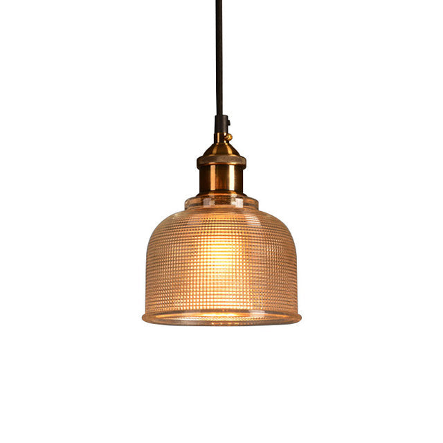 Retro Glas Pendelleuchte
