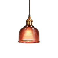 Retro Glas Pendelleuchte