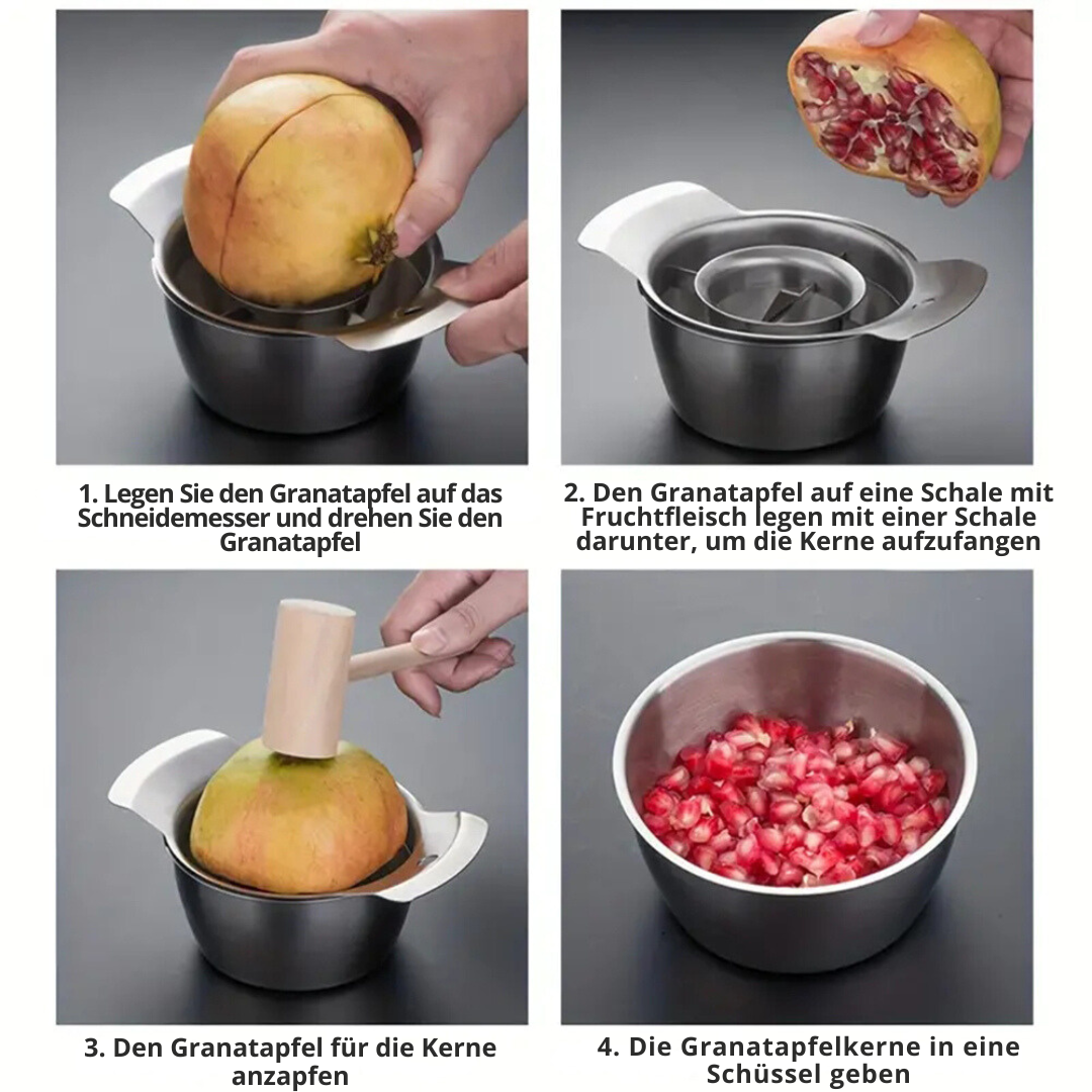 Granatapfel-Entkerner – Saubere Kerne in Sekunden